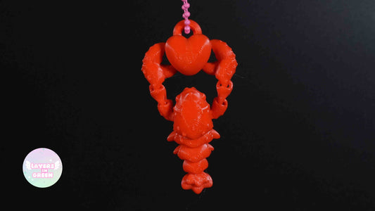 Lobster Heart Keychain