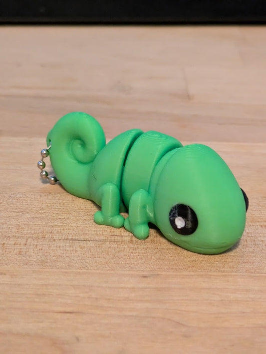 baby chameleon keychain