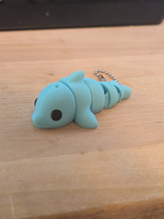 baby dolphin keychain