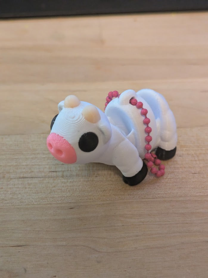 baby cow keychain