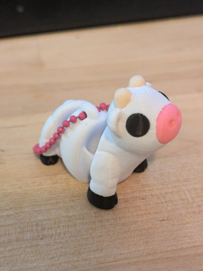 baby cow keychain