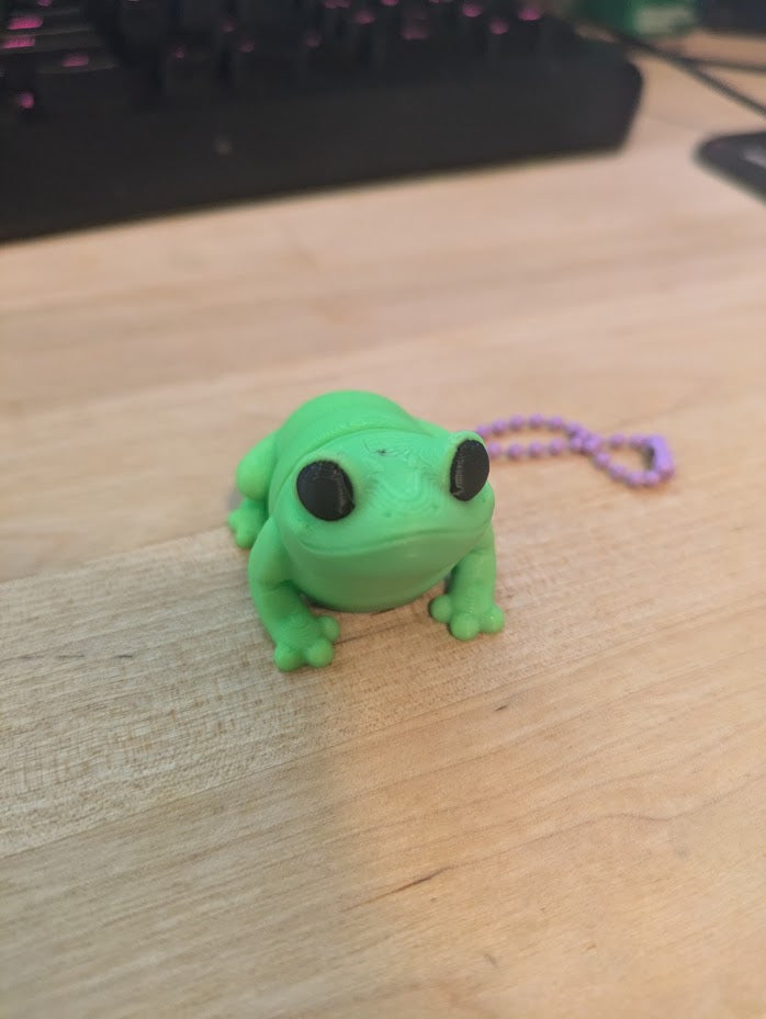 butt frog keychain