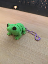 butt frog keychain