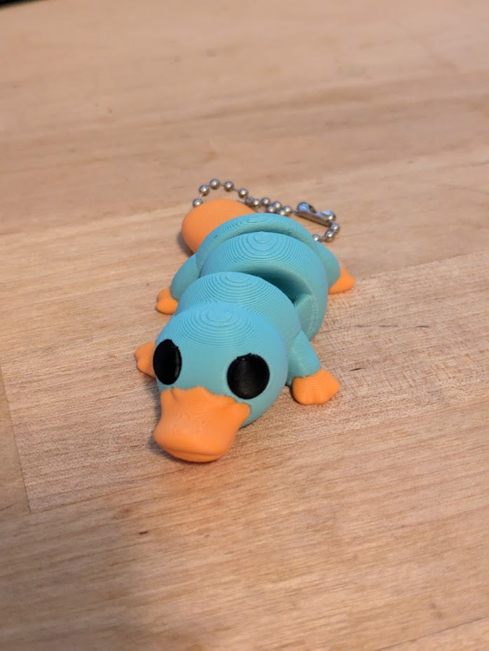 baby platypus keychain