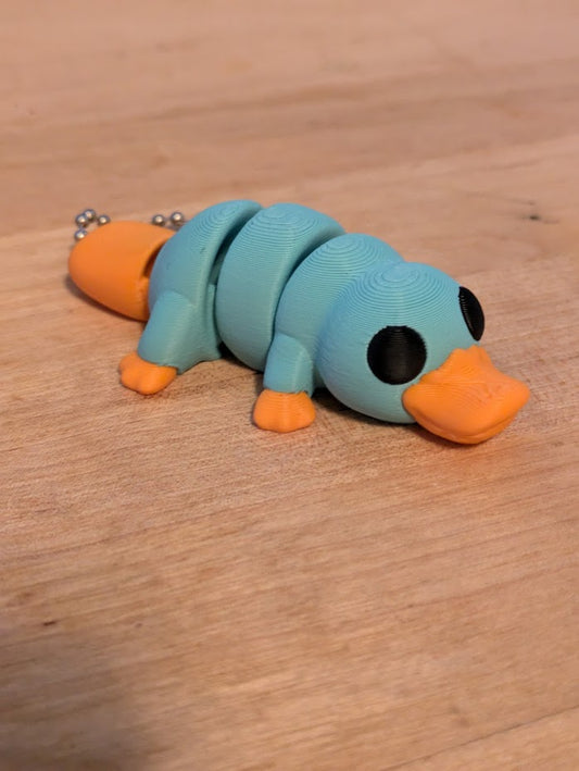 baby platypus keychain