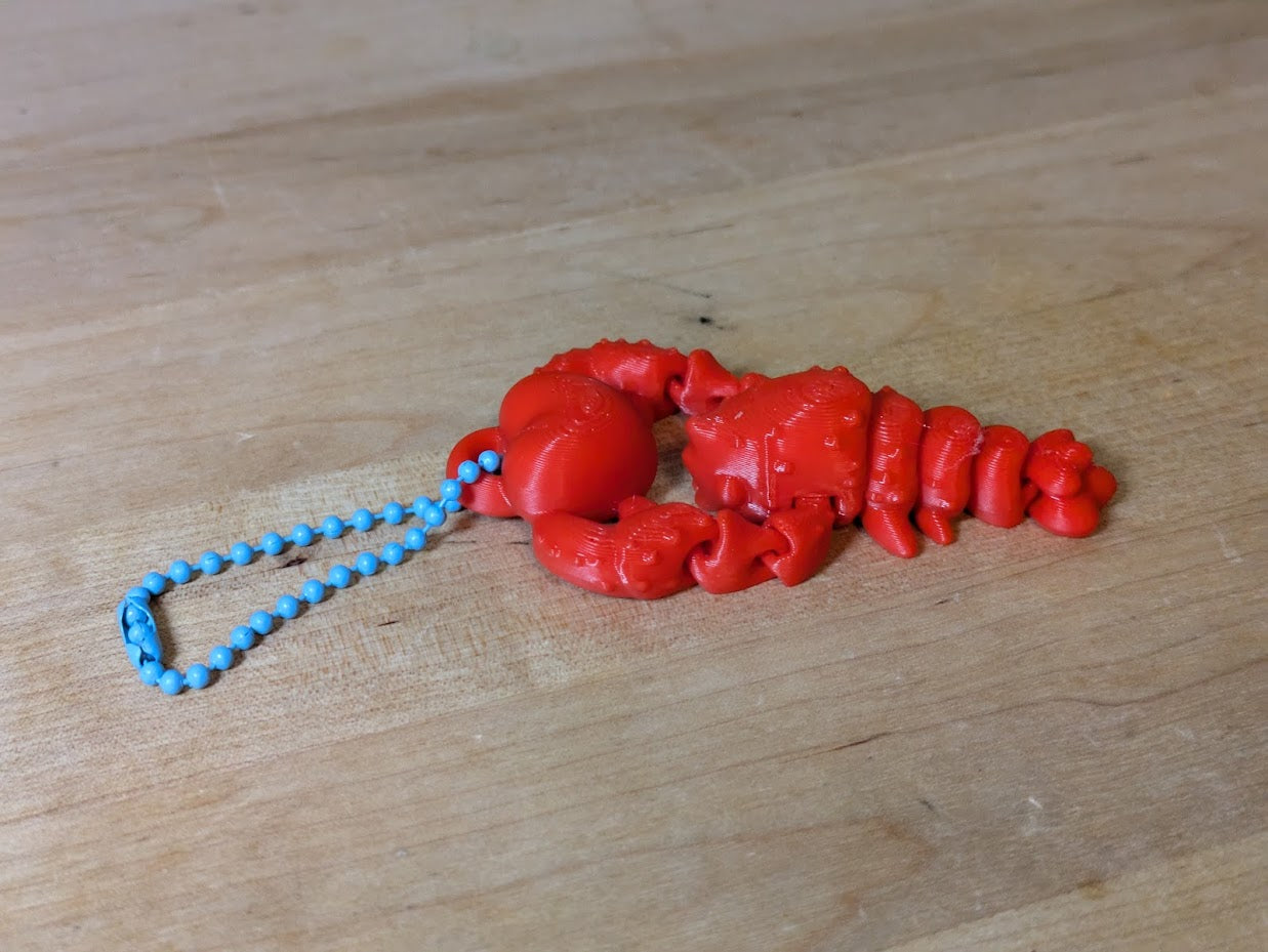 lobster heart keychain