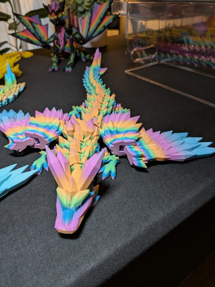 Crystal winged dragon