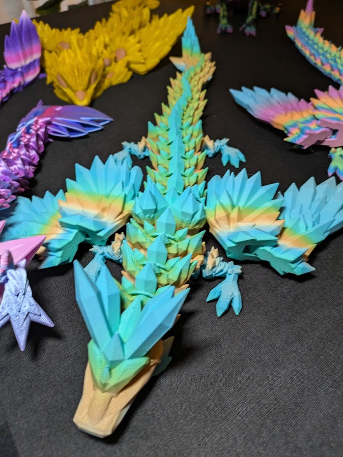 Crystal winged dragon