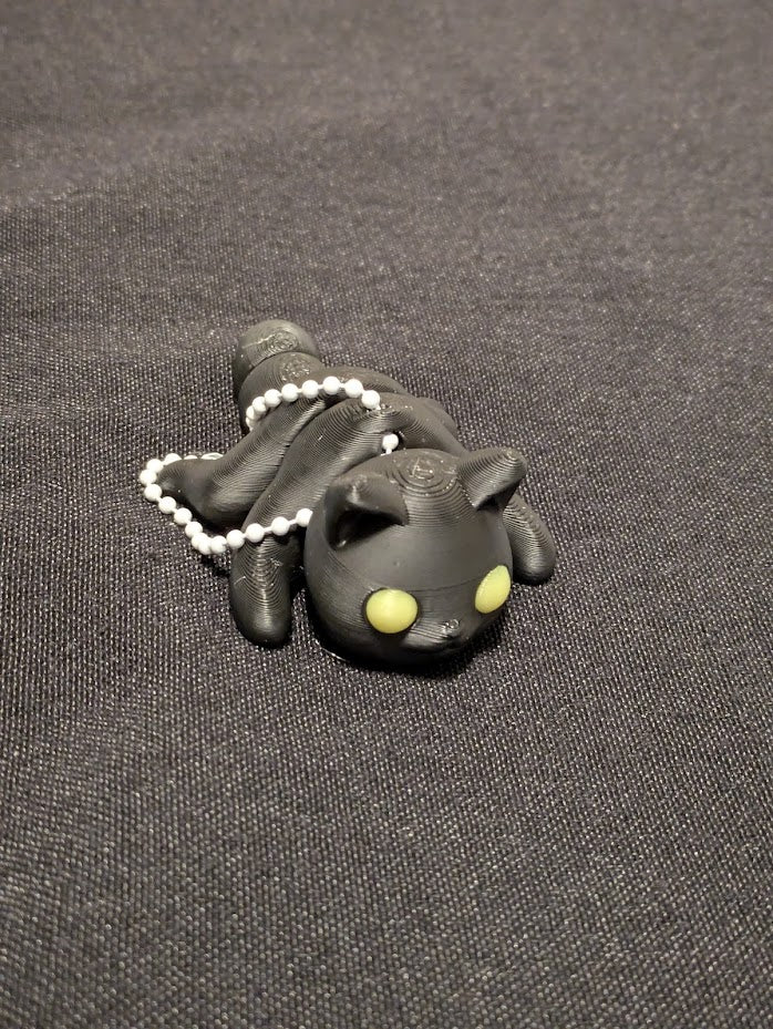 black cat keychain